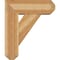 Ekena Millwork Traditional Craftsman Rough Sawn Bracket w/ Offset Brace, Western Red Cedar, 8"W x 22"D x 26"H BKT0806X22X26TRA04RWR - alternate 3